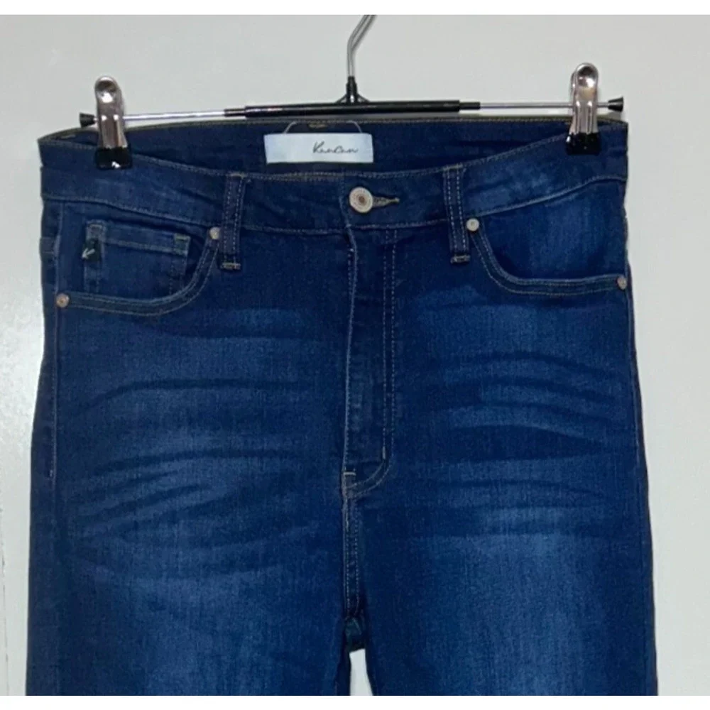 Kancan Estilo Jeans Junior Womens 9/28 Blue Hi Rise Dark Wash Ankle Actual 29X29